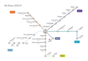 Kingham Hill Bus Routes Map