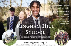 Kingham Hill Ad for Chipping Norton Theatre Programme