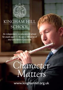 Kingham Hill Ad 'Character Matters'